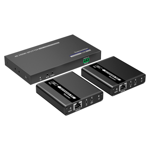 OEM HDMI-SPL-1x2-4K30-CAT6 Splitter-Extensor HDMI 1x2 - 1 transmisor / 2 receptores - Resolución hasta 4K@30Hz - Alcance hasta 7 (3)
