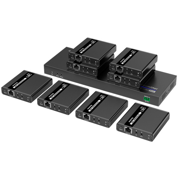 OEM HDMI-SPL-1x8-4K30-CAT6 Splitter-Extensor HDMI1x8 - 1 transmisor / 8 receptores - Resolución hasta 4K@30Hz - Alcance hasta 70 (3)