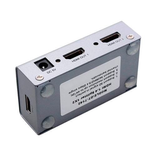 OEM HDMI-SPLITTER-2-4K Multiplicador de señal HDMI - 1 entrada HDMI - 2 salidas HDMI - Hasta 4K*2 - Longitud máxima de salida 25 (1)