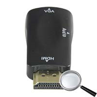 OEM HDMI-VGA Adaptador de HDMI a VGA+Audio - Pasivo, no necesita alimentación - Convierte una salida de HDMI en VGA+Audio - Reso (2)