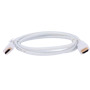 OEM HDMI1-1W Cable HDMI - Conectores HDMI tipo A macho - Alta velocidad - 1 m - Color blanco - Conectores anticorrosión (2)