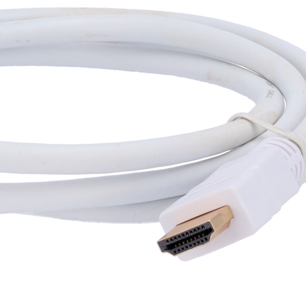 OEM HDMI1-1W Cable HDMI - Conectores HDMI tipo A macho - Alta velocidad - 1 m - Color blanco - Conectores anticorrosión (3)