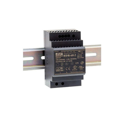 Comprar HDR-60-48 Fuente de Alimentación para Switch PoE industrial. 48 Vdc / 60W, -30º +70ºC. Gama Industrial. Carril DIN.