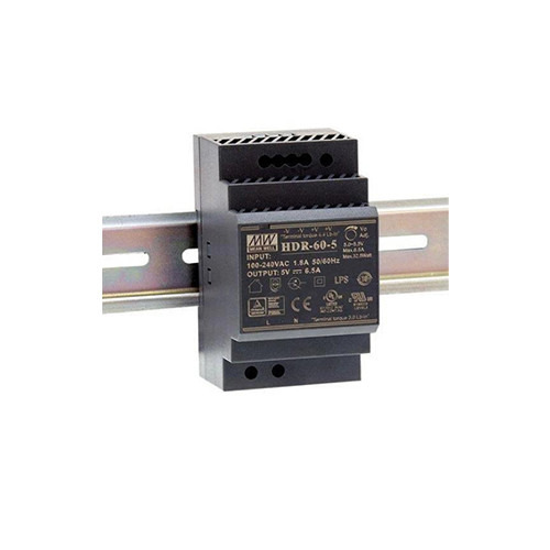 OEM HDR-60-48 Fuente de Alimentación para Switch PoE industrial. 48 Vdc / 60W, -30º +70ºC. Gama Industrial. Carril DIN.