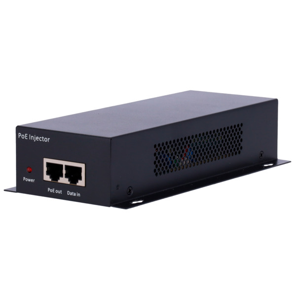 OEM INJ-POE-10G-60W Inyector PoE Dual - Entrada RJ45 10/100/1000/10000 Mbps - Potencia total 60 W - Distancia máxima 100 m - PoE