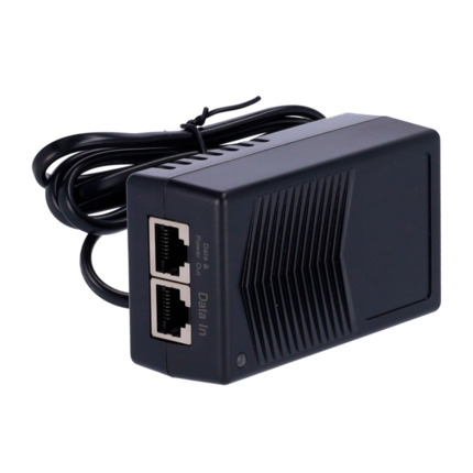 Comprar OEM INJ-POE-15W Inyector PoE pasivo - Entrada/Salida RJ45 10/100 Mbps - Potencia 15 W - Distancia máxima 100 m - Velocidad 100M - Estabilizado y protegido