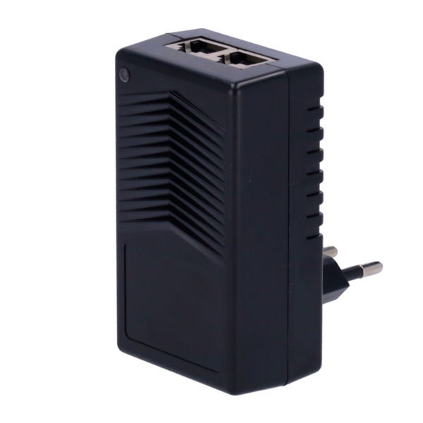 OEM INJ-POE-15W-P Inyector PoE de pared - Entrada/Salida RJ45 10/100 Mbps - Potencia 15 W - Distancia máxima 100 m - Velocidad 1