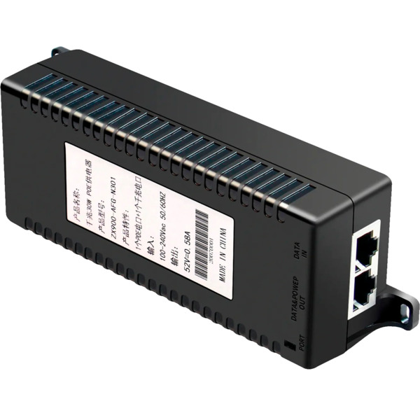 OEM INJ-POE-30W-V2 Inyector PoE - Entrada/Salida RJ45 10/100/1000 Mbps - Potencia 30 W - Distancia máxima 100 m - PoE/PoE+ IEEE8 (3)