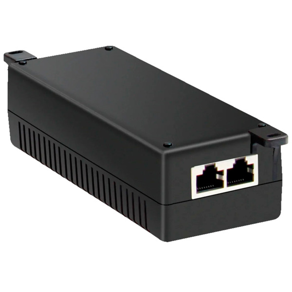OEM INJ-POE-30W-V2 Inyector PoE - Entrada/Salida RJ45 10/100/1000 Mbps - Potencia 30 W - Distancia máxima 100 m - PoE/PoE+ IEEE8