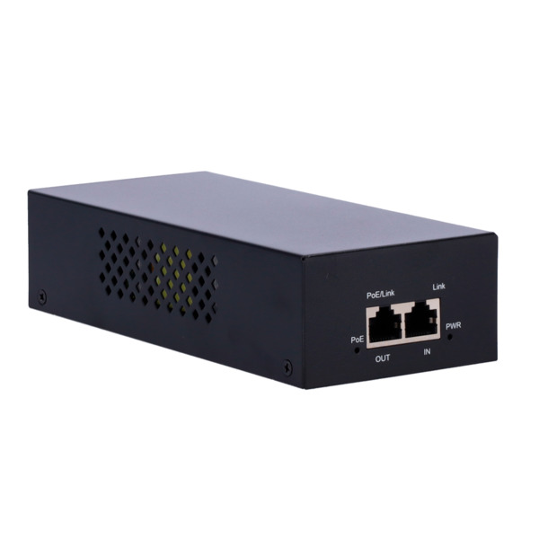OEM INJ-POE-90W-V2 Inyector PoE - Entrada/Salida RJ45 10/100/1000 Mbps - Potencia 90 W - Distancia máxima 100 m - PoE/PoE+/Hi-Po (1)