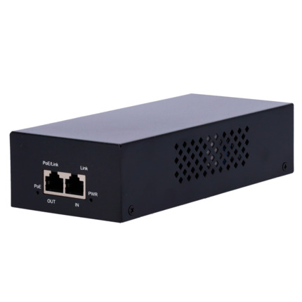 Comprar OEM INJ-POE-90W-V2 Inyector PoE - Entrada/Salida RJ45 10/100/1000 Mbps - Potencia 90 W - Distancia máxima 100 m - PoE/PoE+/Hi-PoE IEEE802.3af/at/bt - Estabilizado y protegido