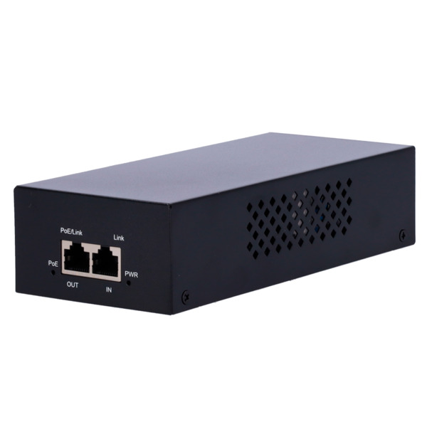 OEM INJ-POE-90W-V2 Inyector PoE - Entrada/Salida RJ45 10/100/1000 Mbps - Potencia 90 W - Distancia máxima 100 m - PoE/PoE+/Hi-Po