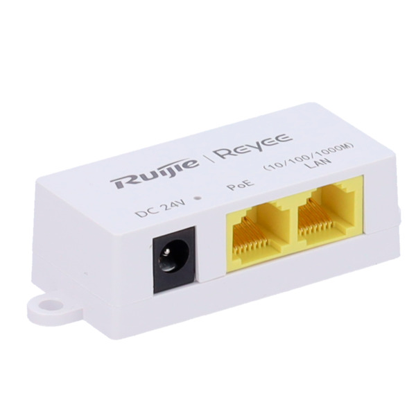 OEM INJ-POE-G-1224DC Inyector PoE Pasivo - Entrada/Salida RJ45 10/100/1000 Mbps - 12-24v - Distancia máxima 100 m - Compatible c (1)