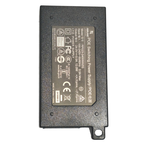 OEM INJ-POE-G-12W-24 Inyector PoE Pasivo - Entrada/Salida RJ45 10/100/1000 Mbps - 24V 0,5A - Distancia máxima 100 m - Apto para (5)