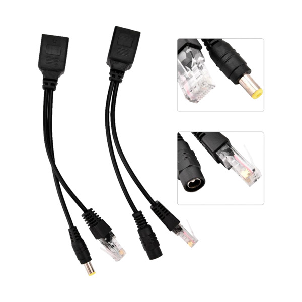 OEM INJ-POE-SPLIT Inyector y Splitter PoE pasivo - Requiere utilizar la pareja incluida - Entrada y salida hasta 48 V - Conector (5)