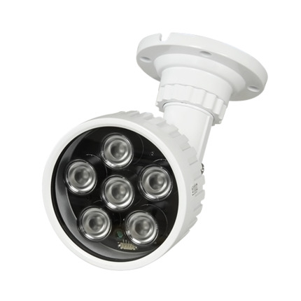Comprar OEM IR100 Foco infrarrojo de alcance 100m - Iluminación por LEDs - 850nm, 60° de apertura - 6 leds Ø10 - Incluye célula de fotocontrol - 170 (Fo) x 85 (Ø) mm