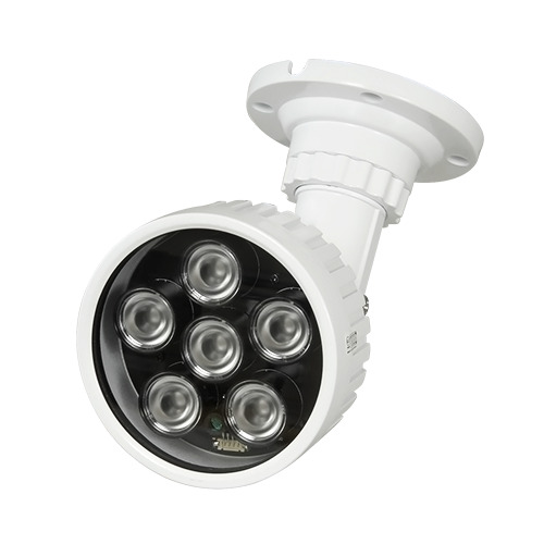 OEM IR100 Foco infrarrojo de alcance 100m - Iluminación por LEDs - 850nm, 60° de apertura - 6 leds Ø10 - Incluye célula de fotoc