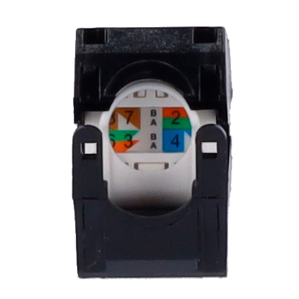 OEM KS6-TL180-BK Conector para cables UTP - Conector salida RJ45 - Compatible UTP categoría 6 - Fácil instalación sin necesidad (1)