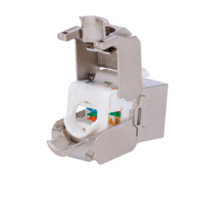 OEM KS6A-FTP-TL180 Conector para cables FTP - Conector salida RJ45 - Compatible FTP categoría 6A - Fácil instalación sin necesid