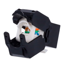 OEM KS6A-TL180-BK Conector para cables UTP - Conector salida RJ45 - Compatible UTP categoría 6A - Fácil instalación sin necesida