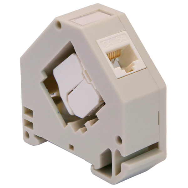 OEM KS6A-UTP-TL180-DIN Conector para cables UTP - Conector salida RJ45 - Compatible UTP categoría 6A - Fácil instalación sin nec