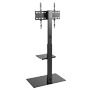 OEM LDT03-17FS Soporte a suelo con peana - Peso soportado 40Kg - VESA 400x400mm - Altura ajustable (2)