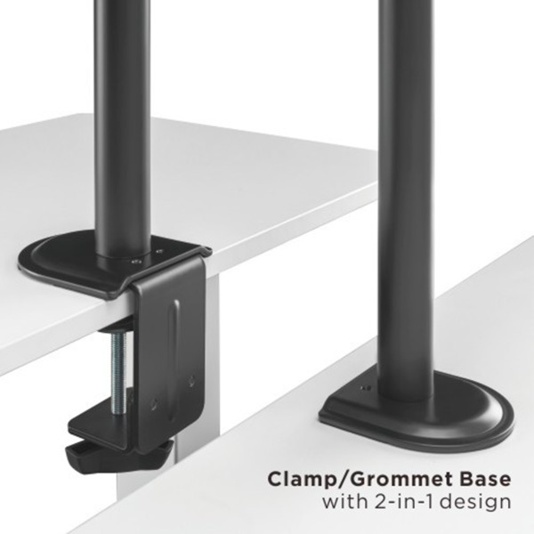 OEM LDT66-C01 Poste para monitor - Instalación en mesa - Carga máxima 9Kg - Inclinación -45º +45º - VESA 75x75 - VESA 100x100mm (3)