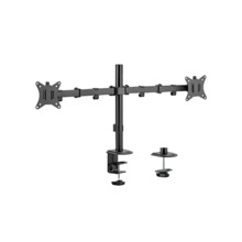 OEM LDT66-C024 Poste para doble monitor - Instalación en mesa - Carga máxima 9Kg - Inclinación -45º +45º - VESA 75x75 - VESA 100