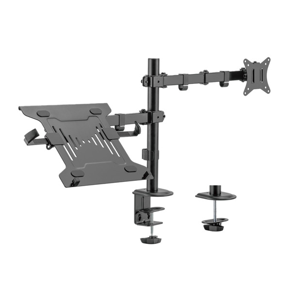 OEM LDT66-C024ML Brazo para monitor y PC - Instalación en mesa - Carga máxima 9Kg - Inclinación -45º +45º - VESA 75x75 - VESA 10