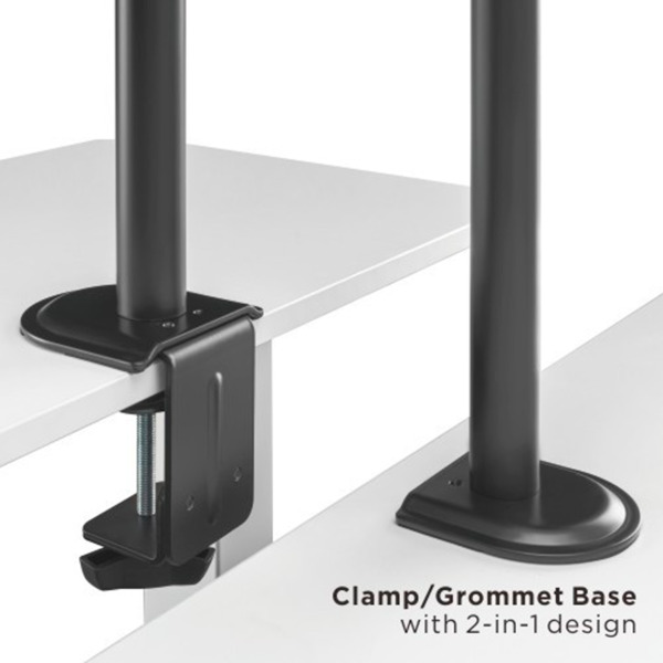 OEM LDT66-C02V Poste para monitor - Instalación en mesa - Carga máxima 9Kg - Inclinación -45º +45º - VESA 75x75 - VESA 100x100mm (3)