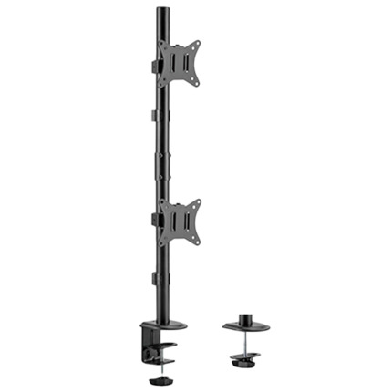 Comprar OEM LDT66-C02V Poste para monitor - Instalación en mesa - Carga máxima 9Kg - Inclinación -45º +45º - VESA 75x75 - VESA 100x100mm