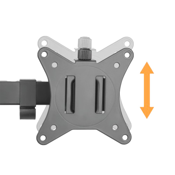 OEM LDT66-T024 Peana para doble monitor - Instalación en mesa - Carga máxima 9Kg - Inclinación -45º +45º - VESA 75x75 - VESA 100 (5)