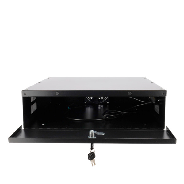 OEM LOCKBOX-2U Caja metálica cerrada para DVR - Específico para CCTV - Para grabadores de hasta 2U rack - Cerradura de leva - Ve (1)