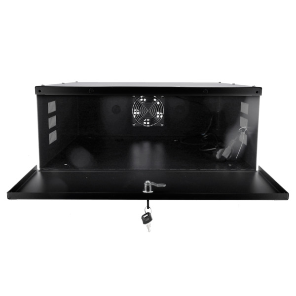 OEM LOCKBOX-4U Caja metálica cerrada para DVR - Específico para CCTV - Para grabadores de hasta 4U rack - Cerradura de leva - Ve (1)