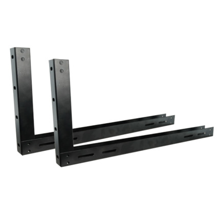 Comprar OEM LOCKBOX-BR Soporte de pared - Para LOCKBOX-4U - 2 unidades tipo escuadra - Anclaje regulable - Material metálico - Color negro