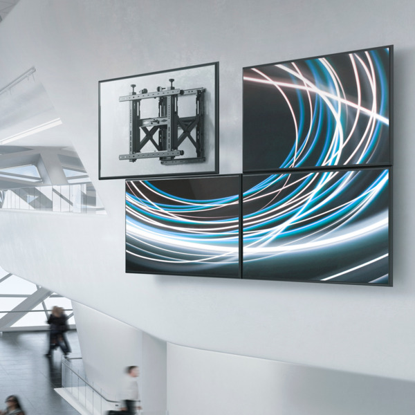 OEM LVW13-46T Soporte para videowall - Peso soportado 70 Kg - VESA 600x400 - Distancia a la pared 120~325mm - Ajuste de nivel +2 (7)