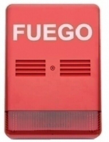 OEM M100FE Sirena piezoeléctrica lanzadestellos para exteriores.