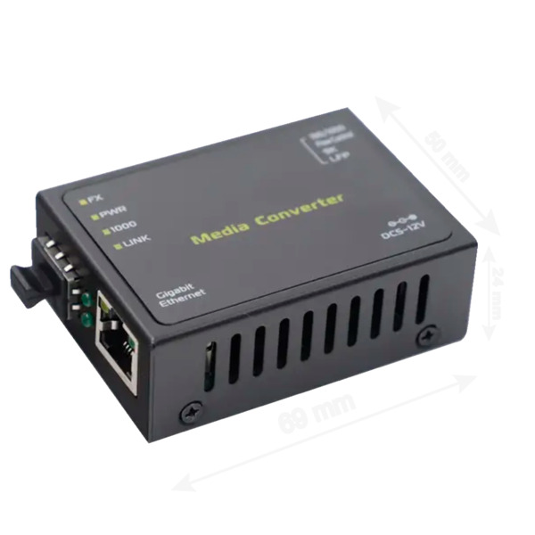 OEM MC-1GE-SFP-MINI Conversor de medios - 1x Ethernet RJ45 - 1x SFP - Gigabit - 10/100/1000 Base-TX - Tamaño Ultra Compacto (7)