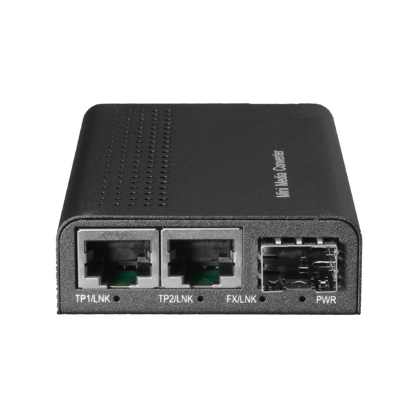 OEM MC2GE-SFP Conversor de medios - 2x Ethernet RJ45 - 1x SFP - Gigabit - 10/100/1000 Base-TX - Tamaño reducido (7)