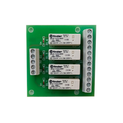 Comprar MDP4-12 Circuito relés 12 Vcc con contactos conmutados.