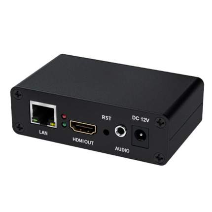 Comprar OEM ONVIF-HDMI Decodificador Video - Resolución hasta 1920x1080p - Codificación H.265/H.264 - Hasta 4 x Stream - 54 x 90 x 29 mm / 100 g - Color negro
