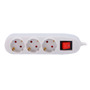 OEM PDU-3P-SWITCH Regleta - 3 salidas hasta 250VAC / 16 A max. - Interruptor de encendido/apagado - Color blanco (2)
