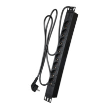 OEM PDU-8P1U Regleta - Diseñada para racks estandarizados de 19&quot; - 8 salidas hasta 250VAC / 16 A max. - Tamaño 1U para faci