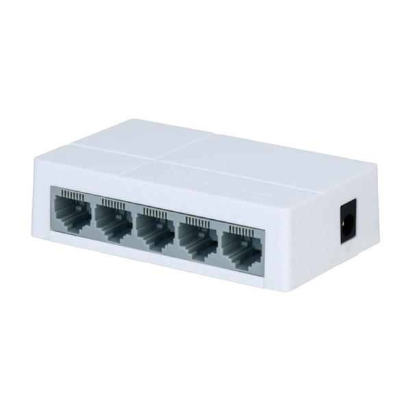 OEM PFS3005-5ET-L Switch Branded Fast Ethernet - 5 puertos RJ45 - Velocidad 10/100Mbps - Buffer mejorado para transmisión de vid