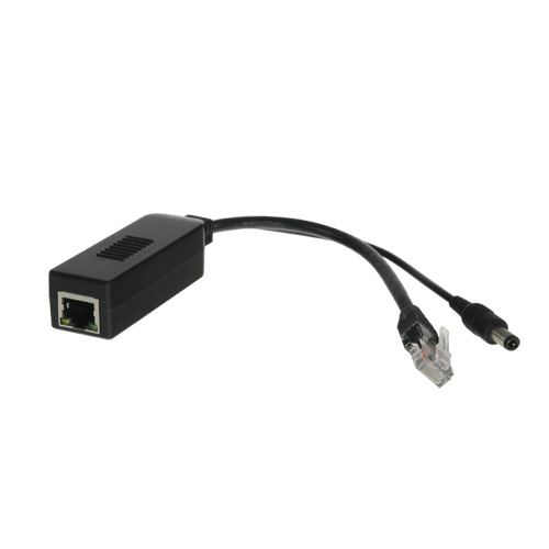 OEM POE-SPLIT-25W PoE Splitter
 - Para cámaras IP no PoE
 - Entrada RJ45 (PoE)
 - Salida RJ45 y jack
 - Potencia máx 25 W / DC 1 (1)
