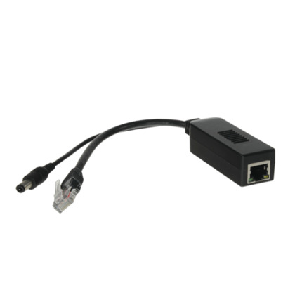 Comprar OEM POE-SPLIT-25W PoE Splitter
 - Para cámaras IP no PoE
 - Entrada RJ45 (PoE)
 - Salida RJ45 y jack
 - Potencia máx 25 W / DC 12 V
 - PoE IEEE802.3af / PoE IEEE802.3at