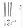 OEM POLE-350-D Báculo para CCTV - 3.5 metros de altura - Fabricado en acero galvanizado - 2 piezas de 1,25 metros y 1 base de 1 (2)