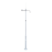 OEM POLE-350-D Báculo para CCTV - 3.5 metros de altura - Fabricado en acero galvanizado - 2 piezas de 1,25 metros y 1 base de 1