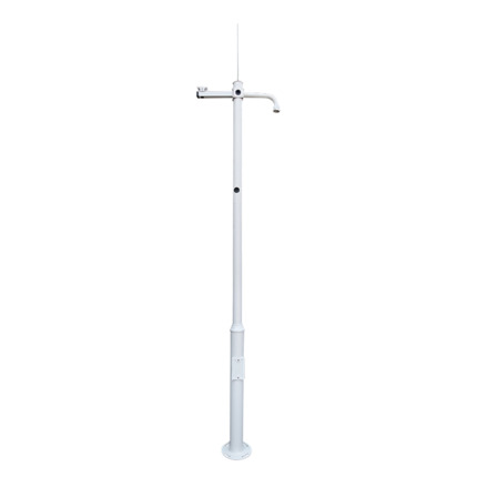 Comprar OEM POLE-350-D Báculo para CCTV - 3.5 metros de altura - Fabricado en acero galvanizado - 2 piezas de 1,25 metros y 1 base de 1 metro  - Soportes para cámara PTZ , Bullet y Pararrayos - Se entrega desmontado | IP65