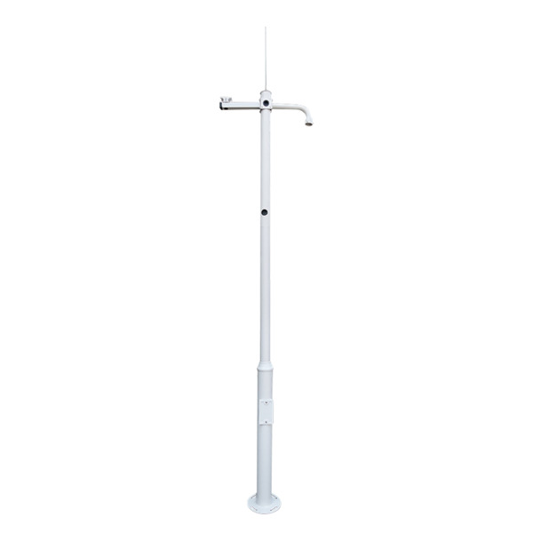 OEM POLE-350-D Báculo para CCTV - 3.5 metros de altura - Fabricado en acero galvanizado - 2 piezas de 1,25 metros y 1 base de 1